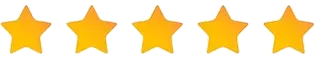 Three yellow stars in a row with white borders.